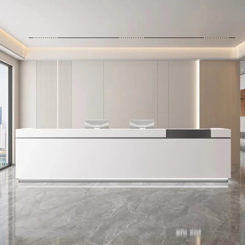 Luxe Receptietafels Hal Bureaus Winkel Receptie Stoelen Register Muur Moderne Destillatie Masa Uniek Meubilair