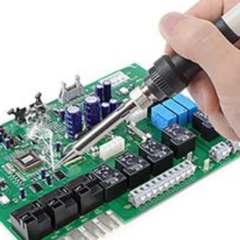 

Набор для пайки 15 предметов, 220В, 60Вт, 450 ° Набор инструментов для пайки с регулируемой температурой, с отсосом для припоя, проволокой для пайки и вилкой стандарта ЕС