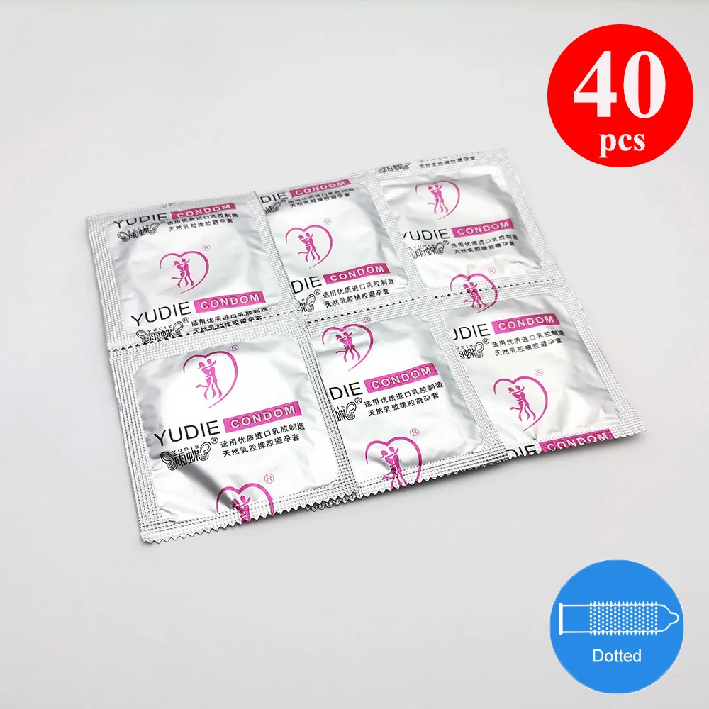 YUDIE Ultra Thin Condoms 40/50 Pcs Latex Contraception Sex Toys For Men Smooth Penis Sleeve Adult Sex Products