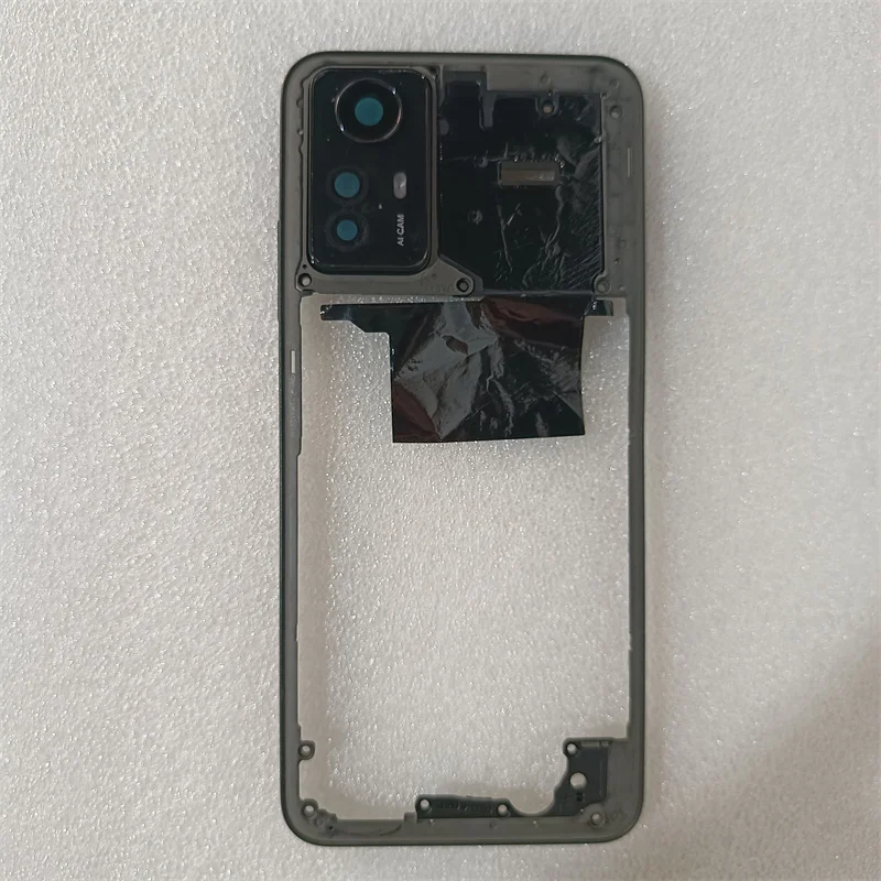 Middle Frame Housing For Xiaomi Redmi Note 12S Middle Frame Bezel Holder Cover With Side Buttons Parts