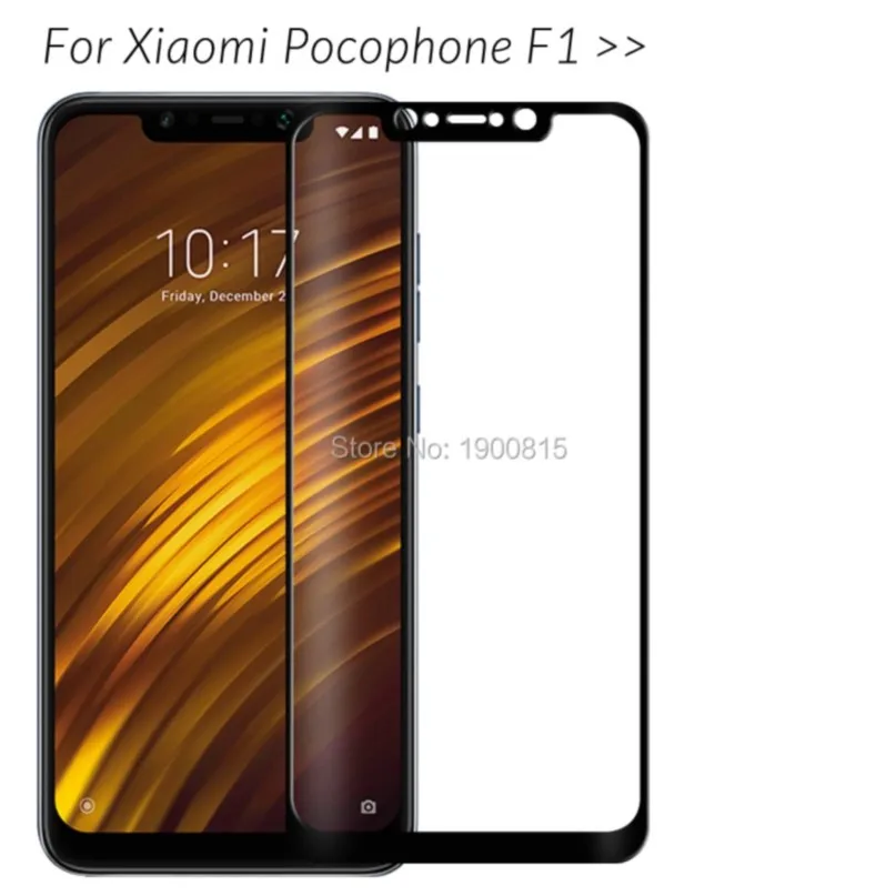 tempered glass for xiaomi pocophone f1 screen protector on xiomi pocophone f1 poko f 1 1f poco protective glass full cover film