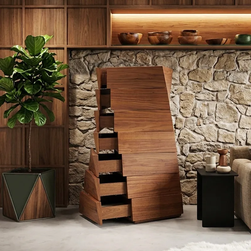 Multi Layer Wooden Display Cabinet Beauty Vertical Nordic Modern Living Room Cabinets Organizer Vitrinekast Home Furniture
