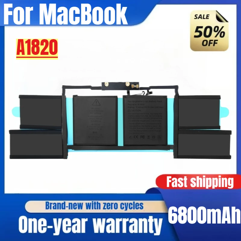 

Laptop Battery A1820 For MacBook Pro15 "A1707 2016-2017 New Arrival High Capacity Battery High Quality Replacement Battery