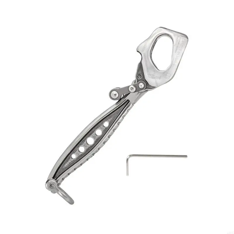

Climbing Belay Plate Device Rescuing Figure Gear Downhill Equipment Ear Belaying and Rappelling Safety for Rock Climbing