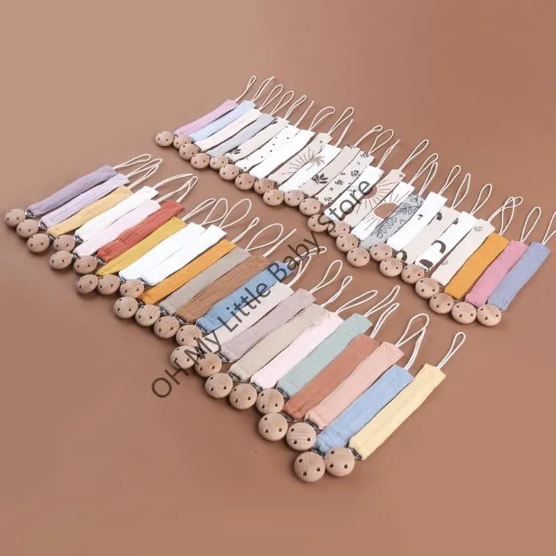 

M76C Cotton Cloth Pacifier Clip Baby Teether Toy Hanging Rope Dummy Chain Soother Newborn Essential Nursing Product