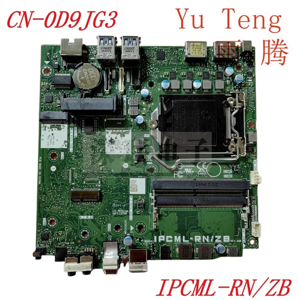 

Для DELL Dell Optiplex 5080 MFF материнская плата IPCML-RN/ZB CN-0D9JG3 материнская плата 100% тест ОК отправить