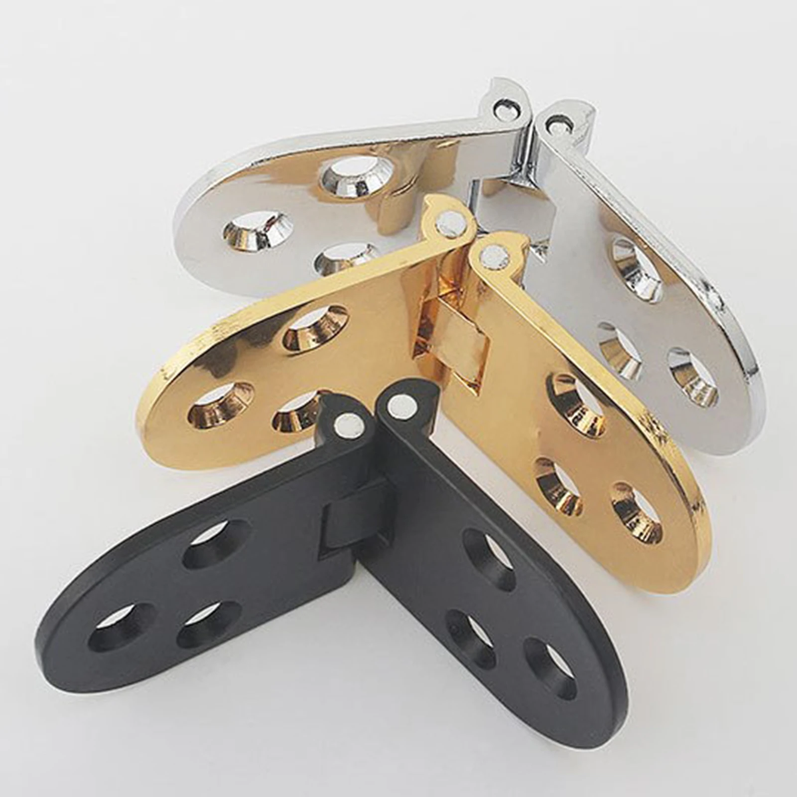 8Pcs Rounded Stainless Metal Folding Table Hinge Fittings Sturdy Spare Parts