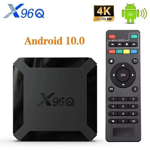 X96Q H313 Android10 TV Box 1/2GB RAM 8/16GB ROM 2.4G WiFi 100M LAN 4K UHD Smart Media Player