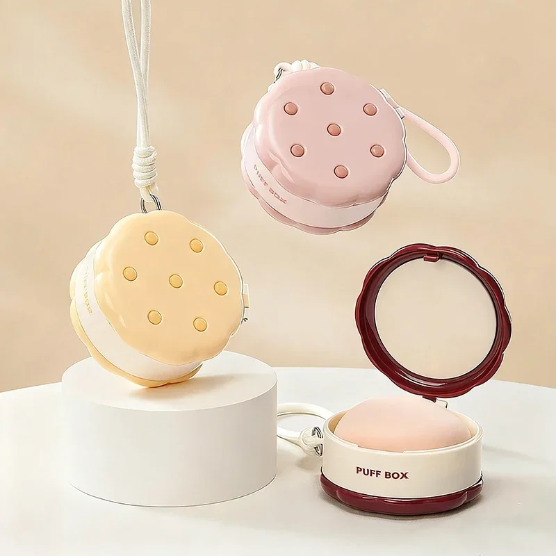 

Double-layer Portable Powder Puff Storage Box, Dry And Wet Powder Puff Breathable Box, Dust-proof And Ventilated Jewelry Box