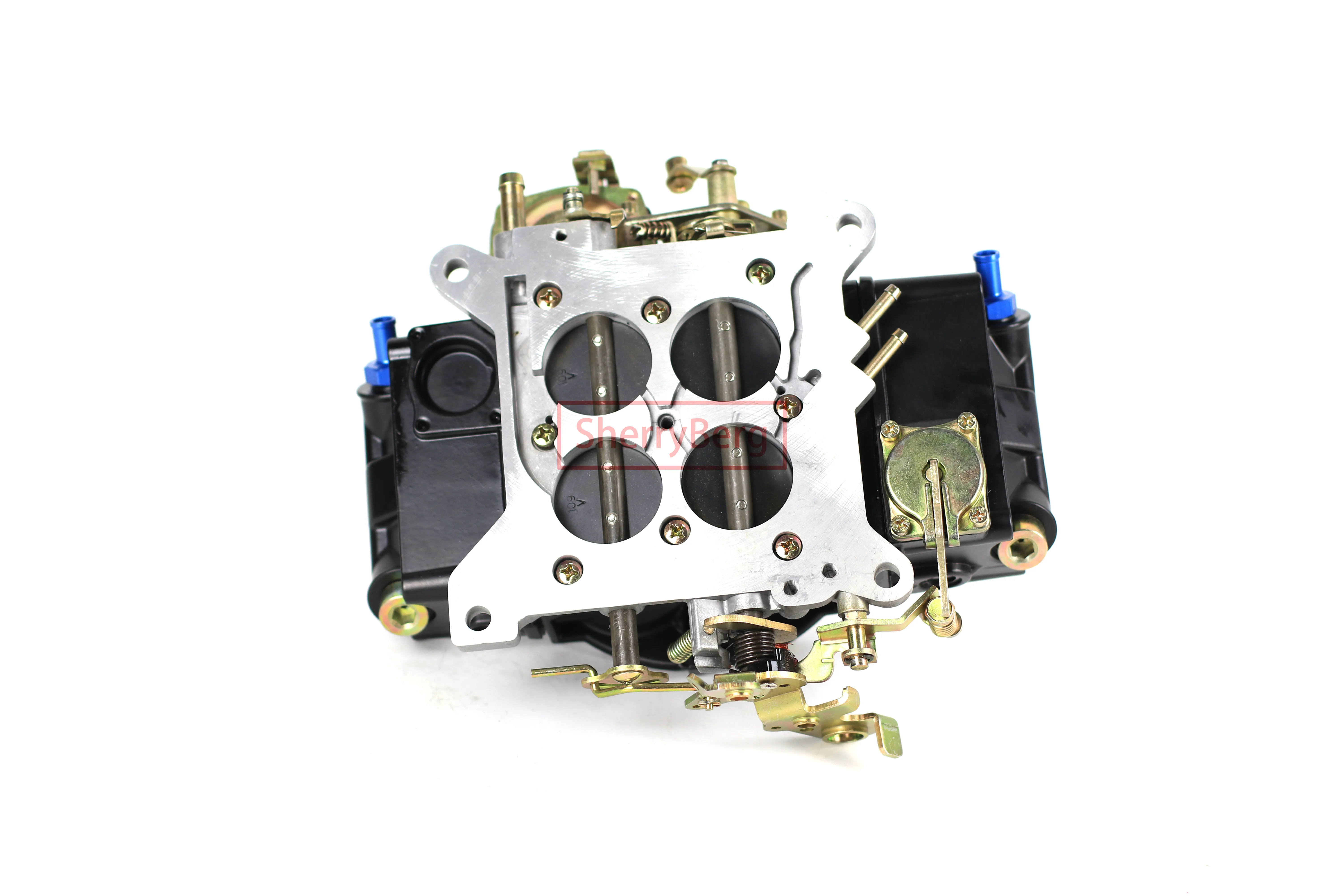 SherryBerg Carburettor Carb Rep For Chevy GM Jeep CARBURETOR 600CFM 600 CFM Manual Choke Vacuum Secondaries 4 Barrels Black