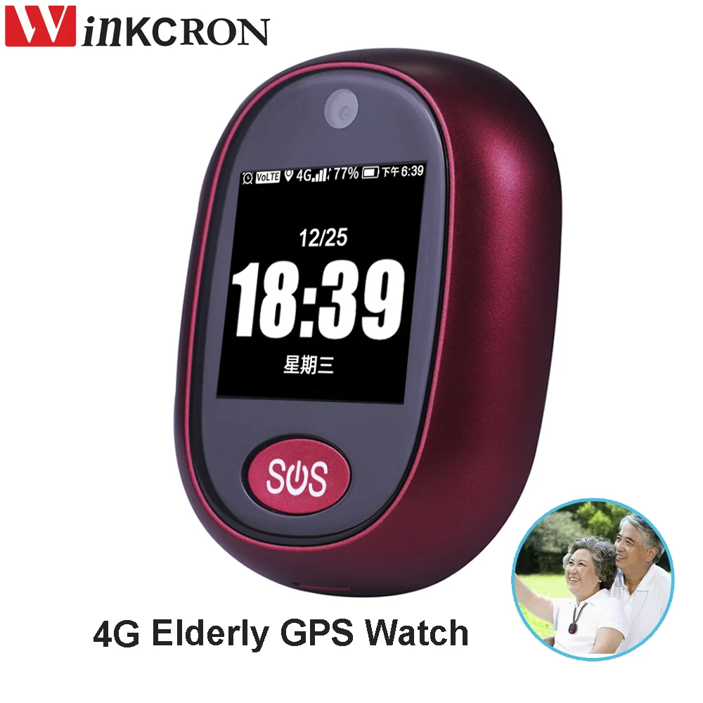 2026 Elder 4G Smart Watch V45 Touch GPS Tracker WIFI SOS GPS Tracking Pendant GPS Tracker Alarm Talking Clock IP 67 Waterproof