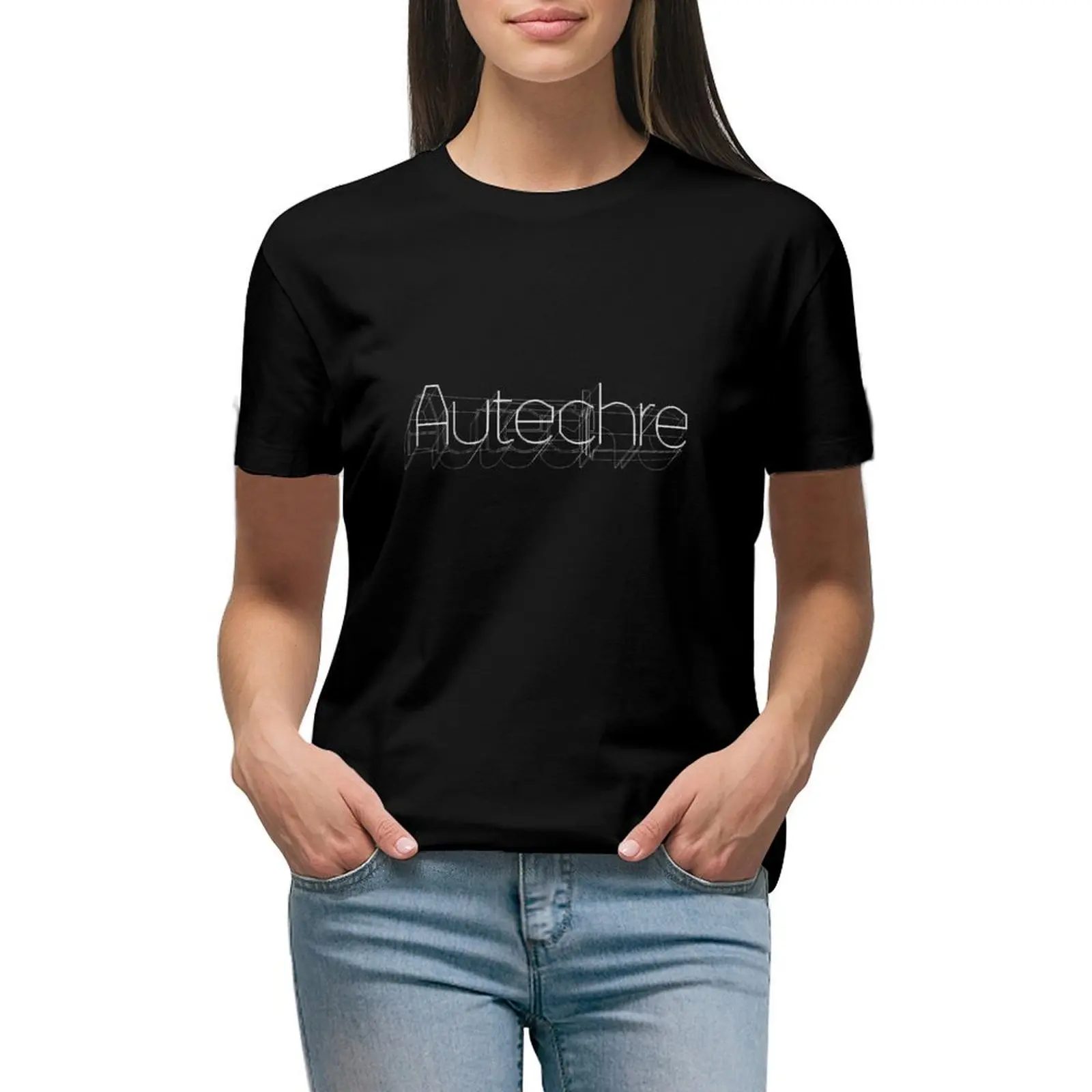 

Autechre T-shirt summer top graphics summer tops workout t shirts for Women