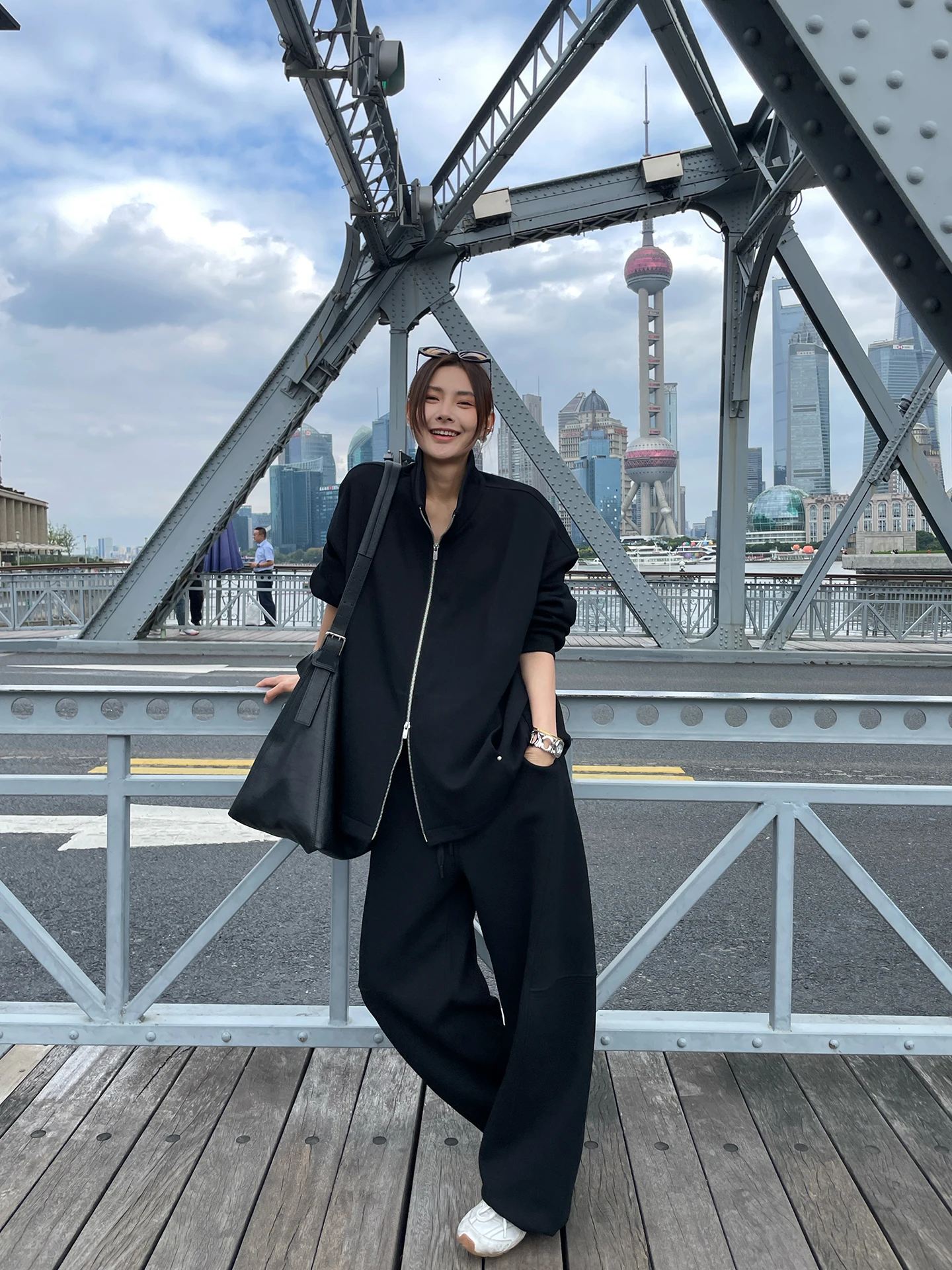 

Комплект для дома JCCC adow: толстовка и прямые брюки для женщин, повседневный стиль, эффект стройности