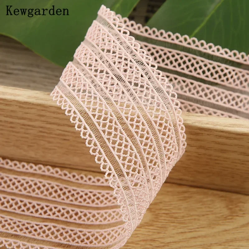 Kewgarden Handmade Tape DIY Hair Bow tie Ribbons Packing Riband Hollow Elasticity Stripe Ribbon 1\