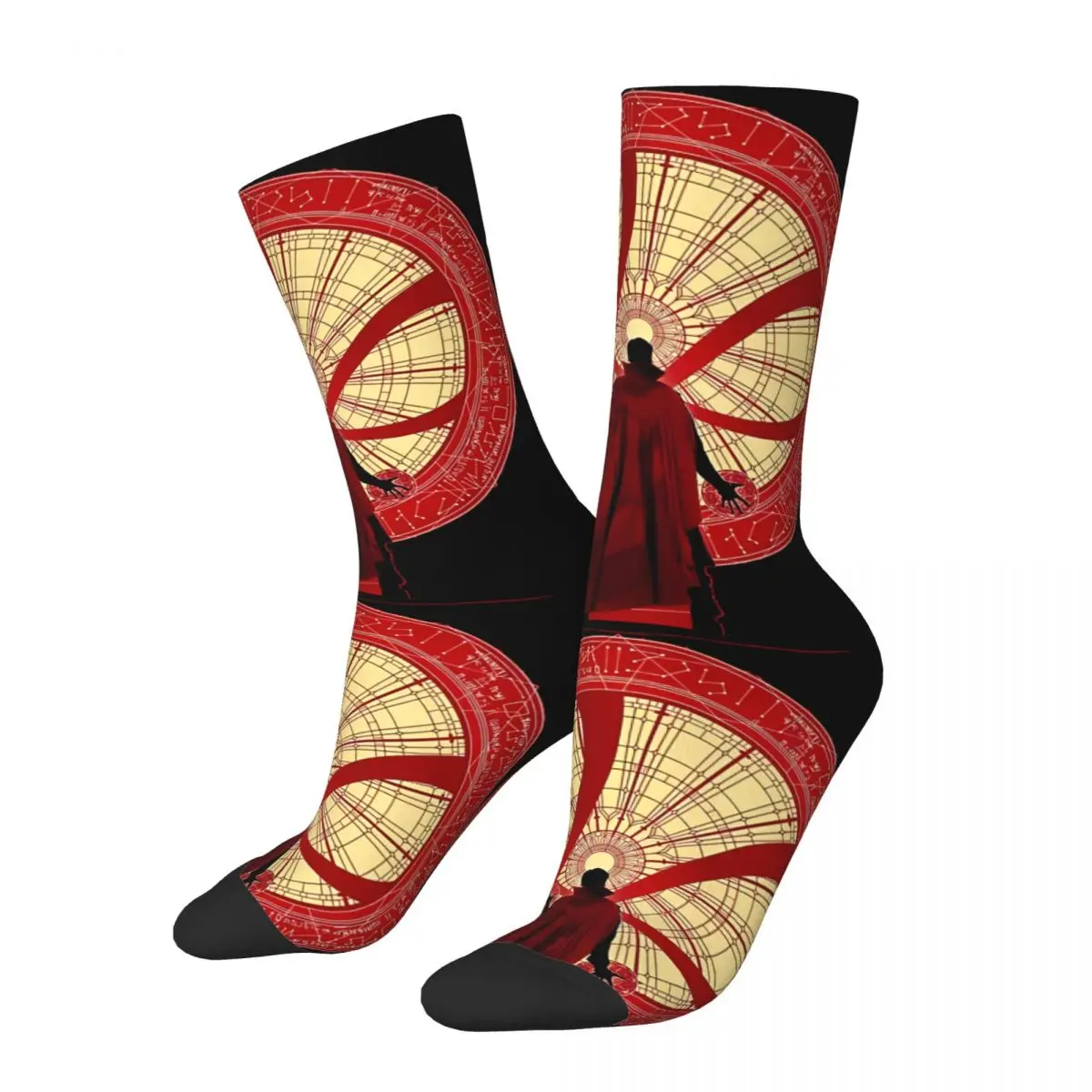 

Hip Hop Retro Popular Marvel Crazy Men's compression Socks Unisex Doctor Strange Harajuku Pattern Printed Funny Novelty Happy