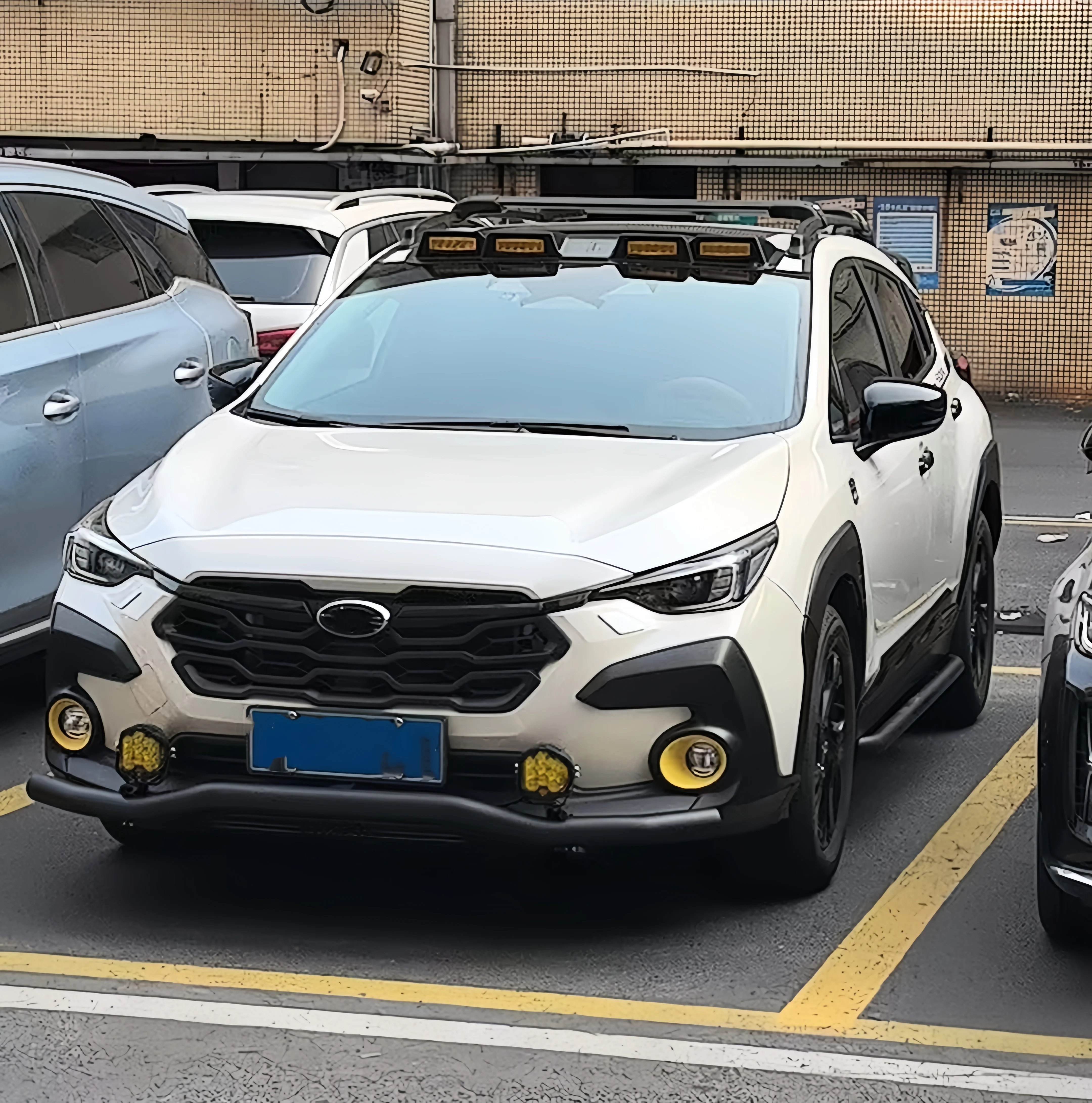 Nebelscheinwerferabdeckung vorne für Subaru Crosstrek 2023 2024 2025, Kühlergrillblende, Stoßstange vorne, Zubehör – Detail 3