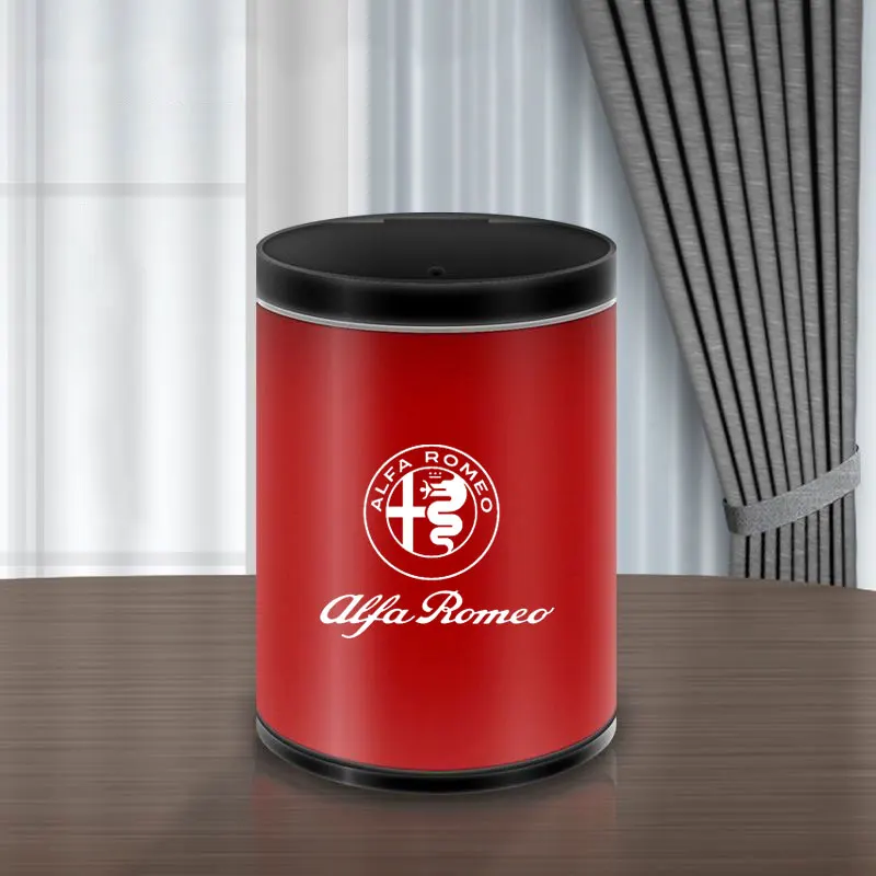 

2026 Hot Car Sticker Car Cigarette Ashtray With Lid Portable Vehicle Ashtray Holder For Alfa Romeo giulia stelvio giulietta 159