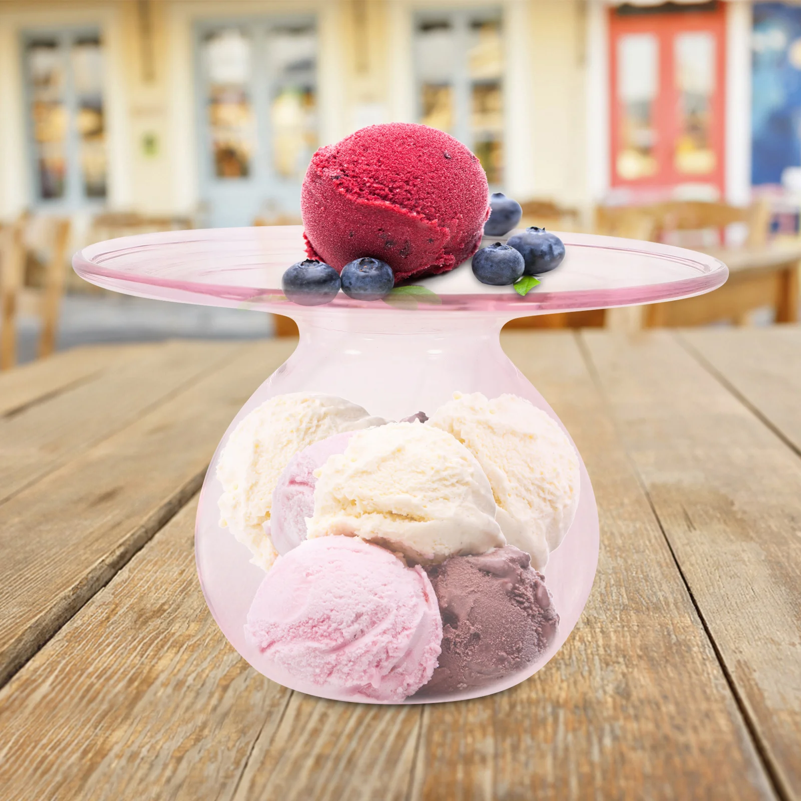 

Elegant Ice Cream Transparent Glass Cup Stylish Dessert Bowl Cocktail Glass for Wedding Party Ice Coffee Cups