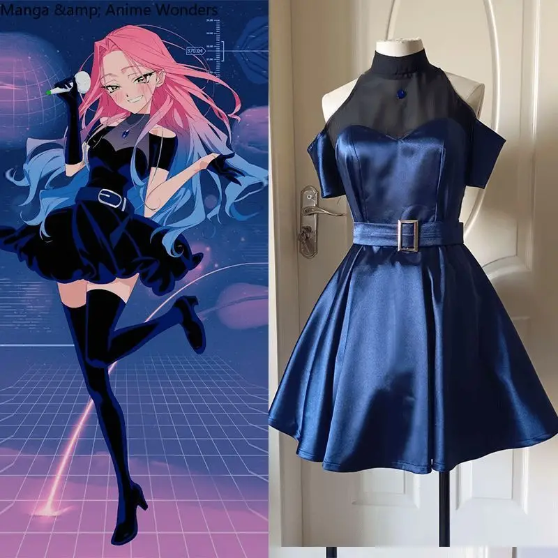 

Alien Stage Mizi Game Cosplay Costume Anime Collar Dress Halloween Costumes for Women Full Dress Party Clothing Fans Gift