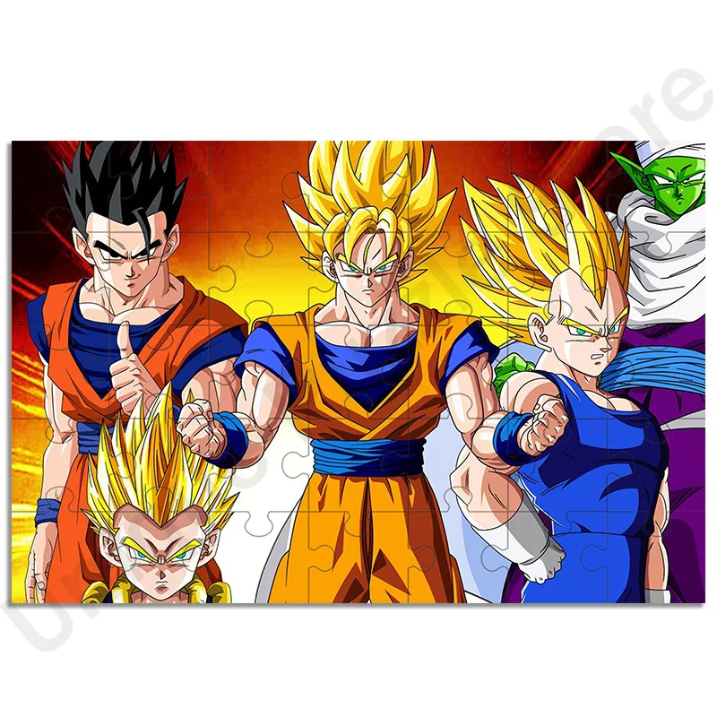 Rompecabezas de Dragon Ball Anime para niños y adultos, rompecabezas de descompresión de 35/300/500/1000 piezas, regalo educativo