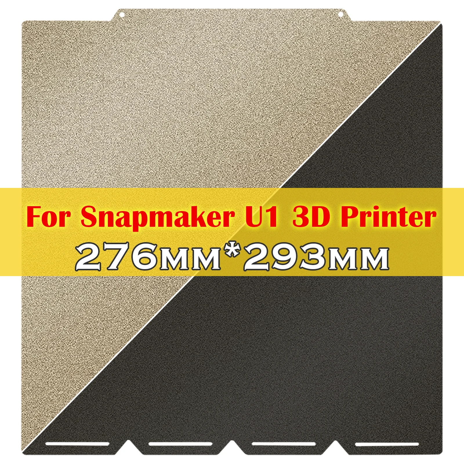 

For Snapmaker U1 3d Printer Build Plate PEO PEK Texture PEI Steel Plate For SnapmakerU1 Build Plate 276x293mm PET Carbon Fiber