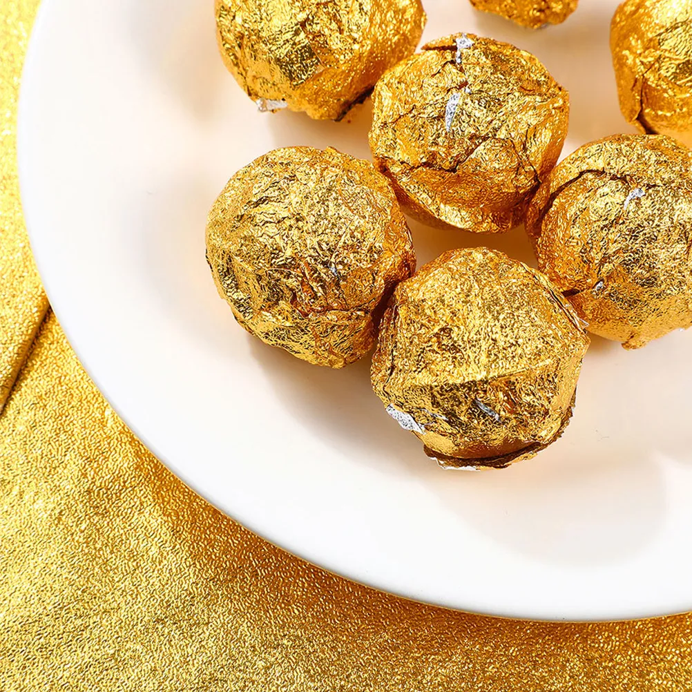 100Pcs 15Cm Foil Chocolate Wrapping Paper Candy Foil Wrapper Butter Paper for Homemade Chocolates DIY Confectionery Supplies view 5