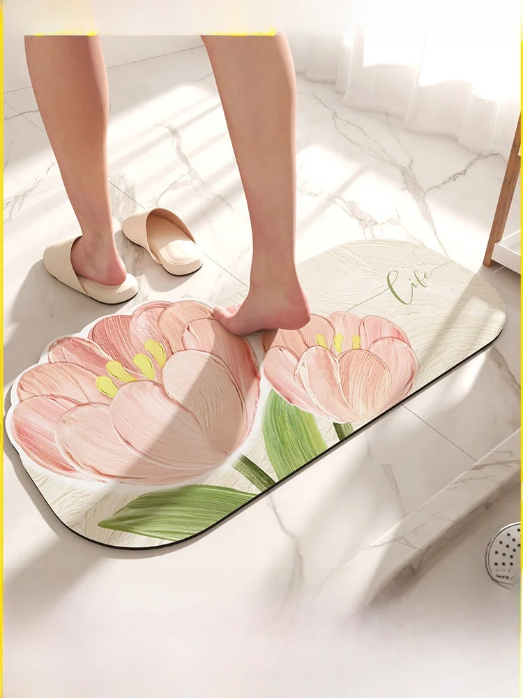 

Meisda Batoom Mat Absorbent Slip Resistant Toilet Entrance Door Mat Home Use l Rubber Floor Rug Kitchen Door Mat