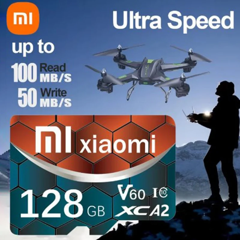 بطاقة ذاكرة صغيرة XAIOMI 2 تيرا بايت 128 جيجا بايت فئة 10 V30 TF بطاقة 1 تيرا بايت بطاقة SD 512 جيجا بايت عالية السرعة مايكرو TF بطاقة SD 256 جيجا بايت لنينتندو سويتش