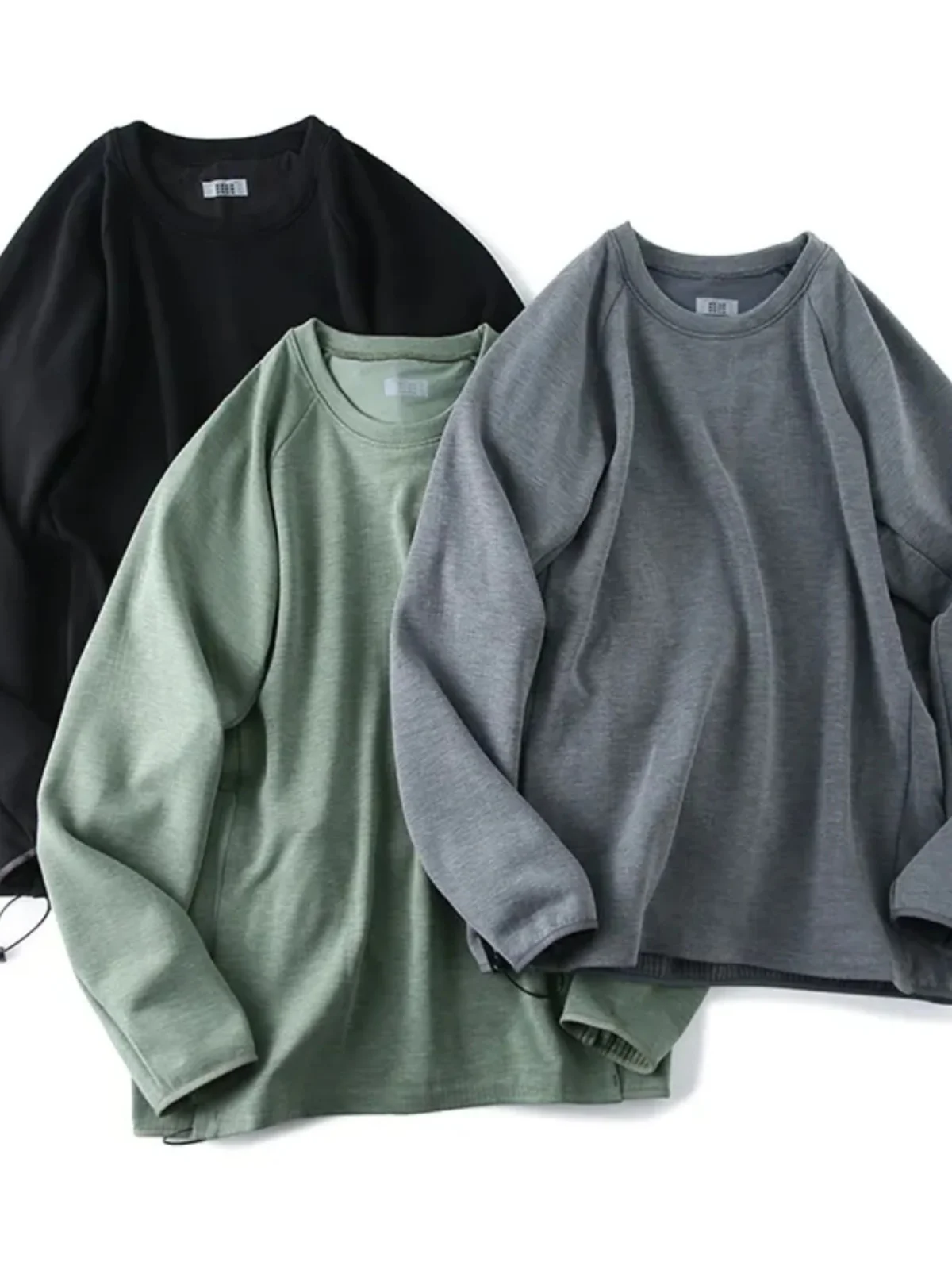 

Теплый флисовый свитшот мужской с круглым вырезом, повседневный, осенне-зимний, на молнии, молодежный, яркий цвет