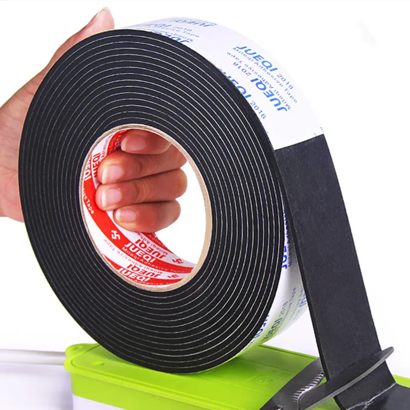 

5M/roll EVA Foam Tape Double Sided Adhesive Non-slip Weather Stripping Door Window sound insulation sealing strip Home Hardware