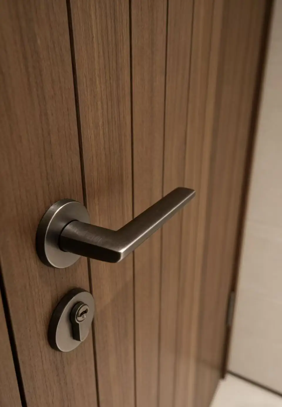 Customization Minimalist Modern Solid Wood Interior Door For Modern House Wooden Door Available For Indoor Use