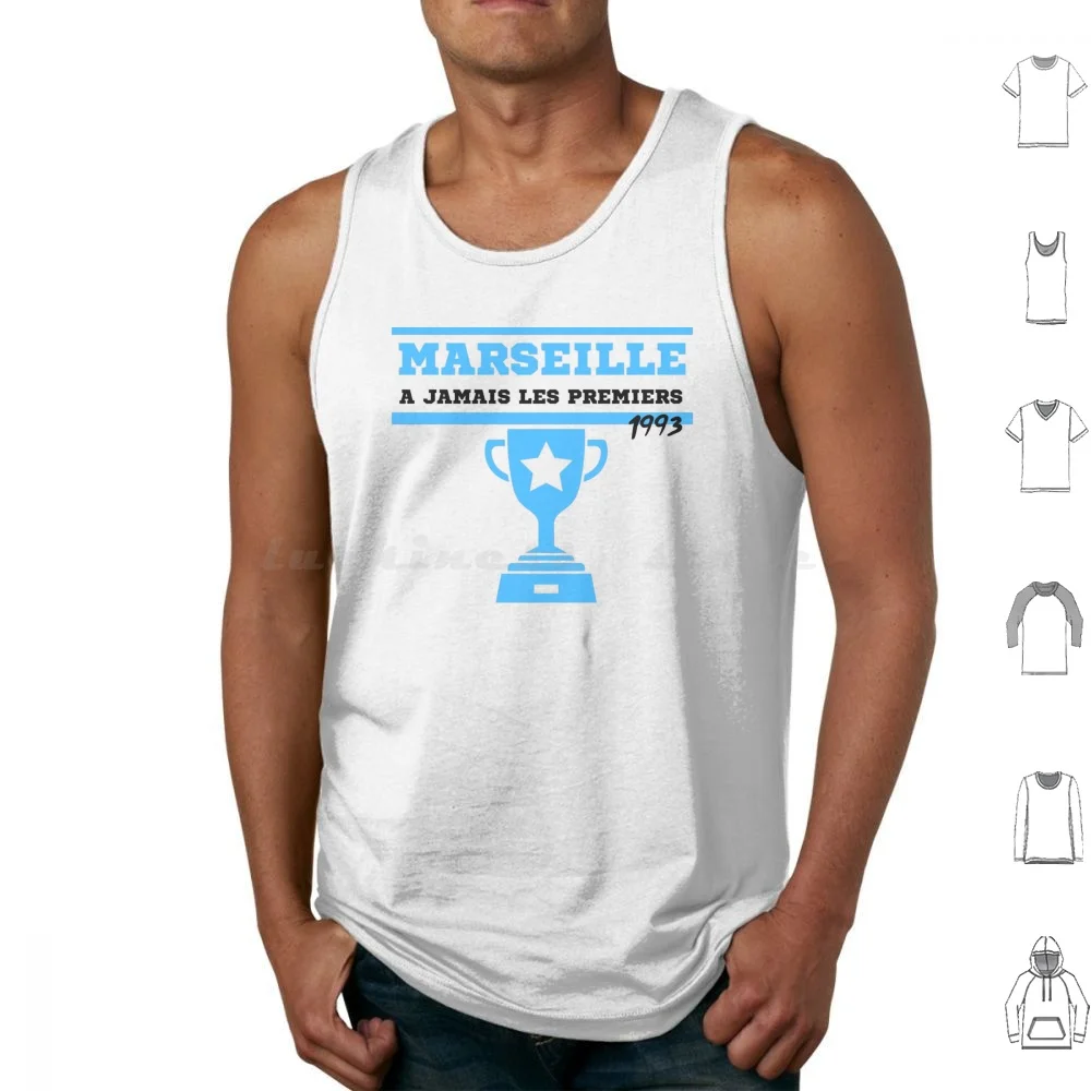 Marseille À Jamais Les Premiers-League Cup & Star 1993 Tank Tops Print Cotton Marseille 1993 Cest Marseille Bébé