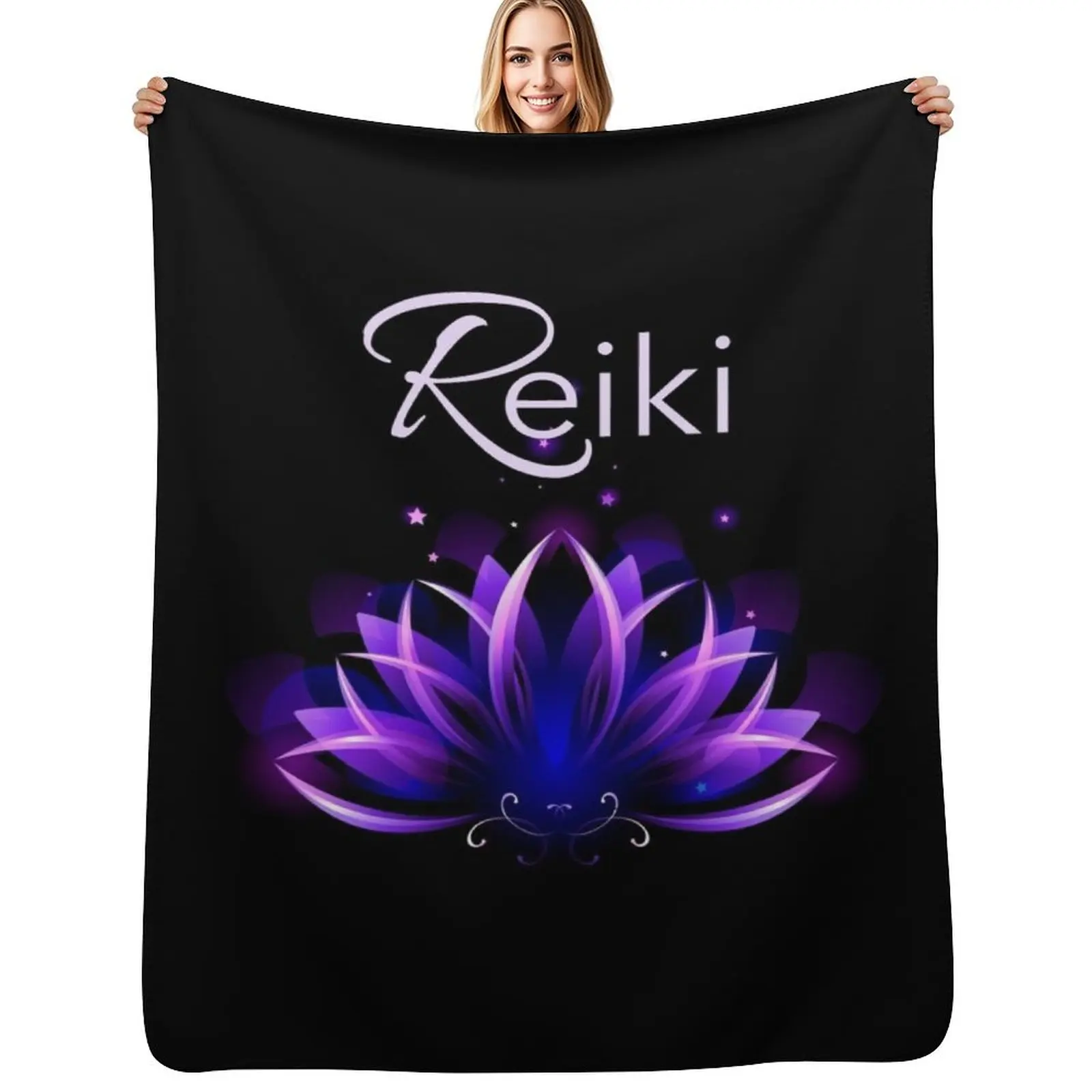 Reiki, Reiki Gifts, Reiki Shirt, Reiki Dress, Apron, Journal, Mind and Sprit, Meditation Throw Blanket Bed covers Cute Blankets