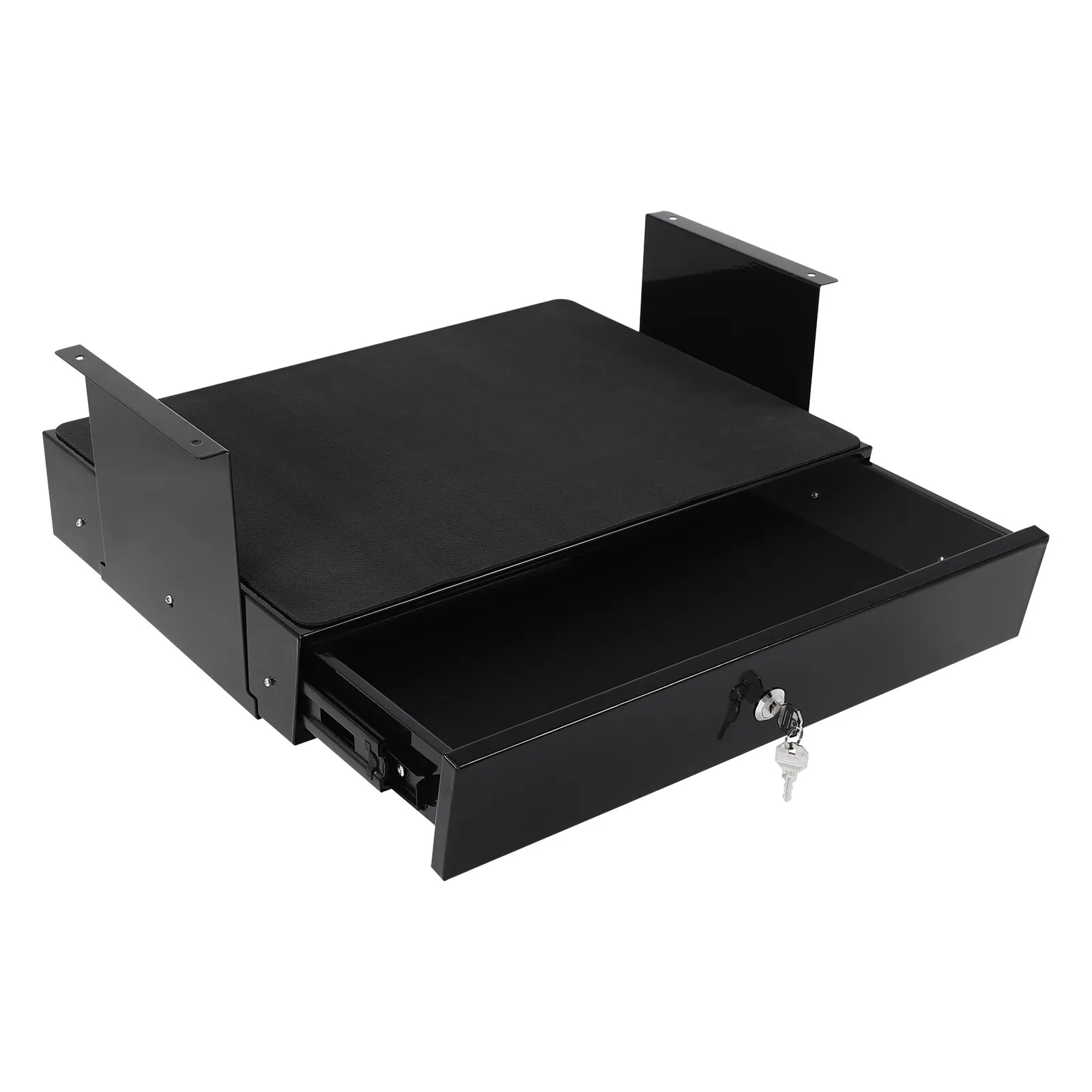 Under Desk Pull-Out Drawer, Anti-Corrosion Iron Frame, Maximizes Desk Space, Easy Installation, Organizes Items