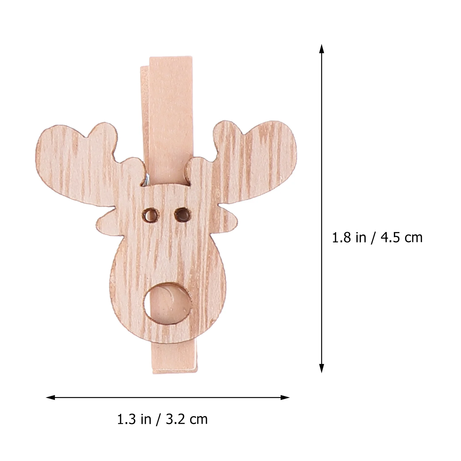 

12Pcs Christmas Wood Clips Wooden Photo Display Clamps Xmas Wall Hanging Decoration Memo Note Holder Wall Clips