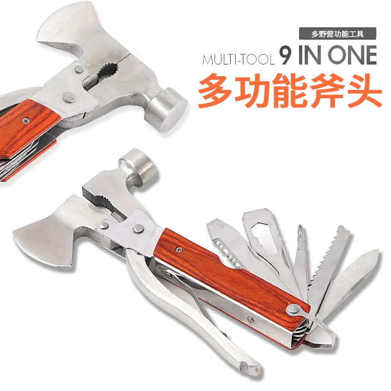 Outdoor Multifunctional Axe Portable Vehicle Tools Camping TeCergency Folding Tool Dropshipping