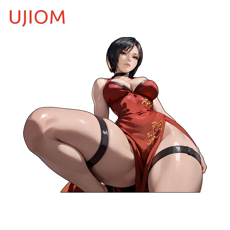 UJIOM Ada Wong Chinese Style Wall Sticker Artistic Creative Suitcase Veneer Decal Vinly Unique Game Room Decor Accessories
