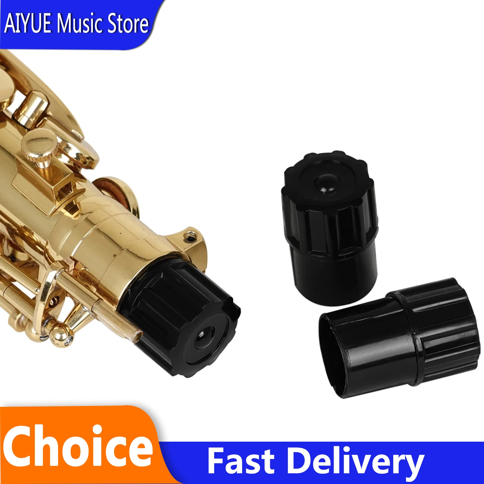 3 Pcs Alto Saxophone End Plug ABS Sax Mouth End Plug with Anti-button Bump Portable Alto Sax Woodwind Music Instrument Parts