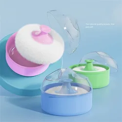 Portable Refillable After Bath Powder Case, Face & Body Toner Organiser with Soft Sponge Puff - Travel Accessories