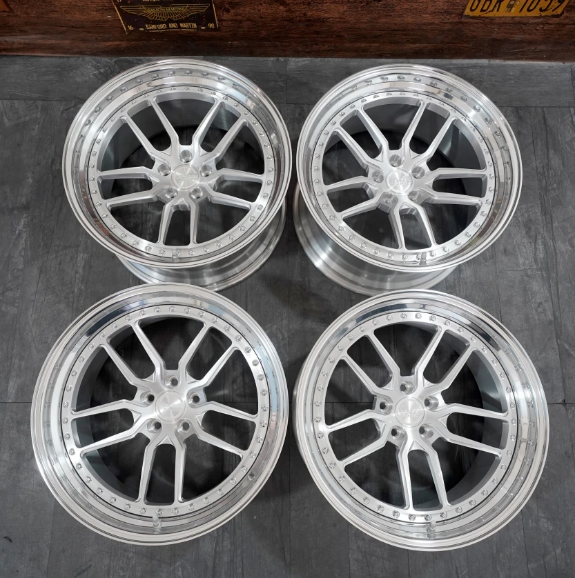 

for New Aluminum 6061-T6 Alloy 3-Piece High Pressure Forged Wheels for Passenger Cars Customizable Design 15-30 Inch Sizes