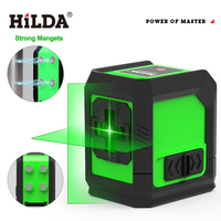 HILDA Laser Level 2-Line Green Laser Instrument With Magnet Wall Level Portable Provincial Support Cross Laser Instrument