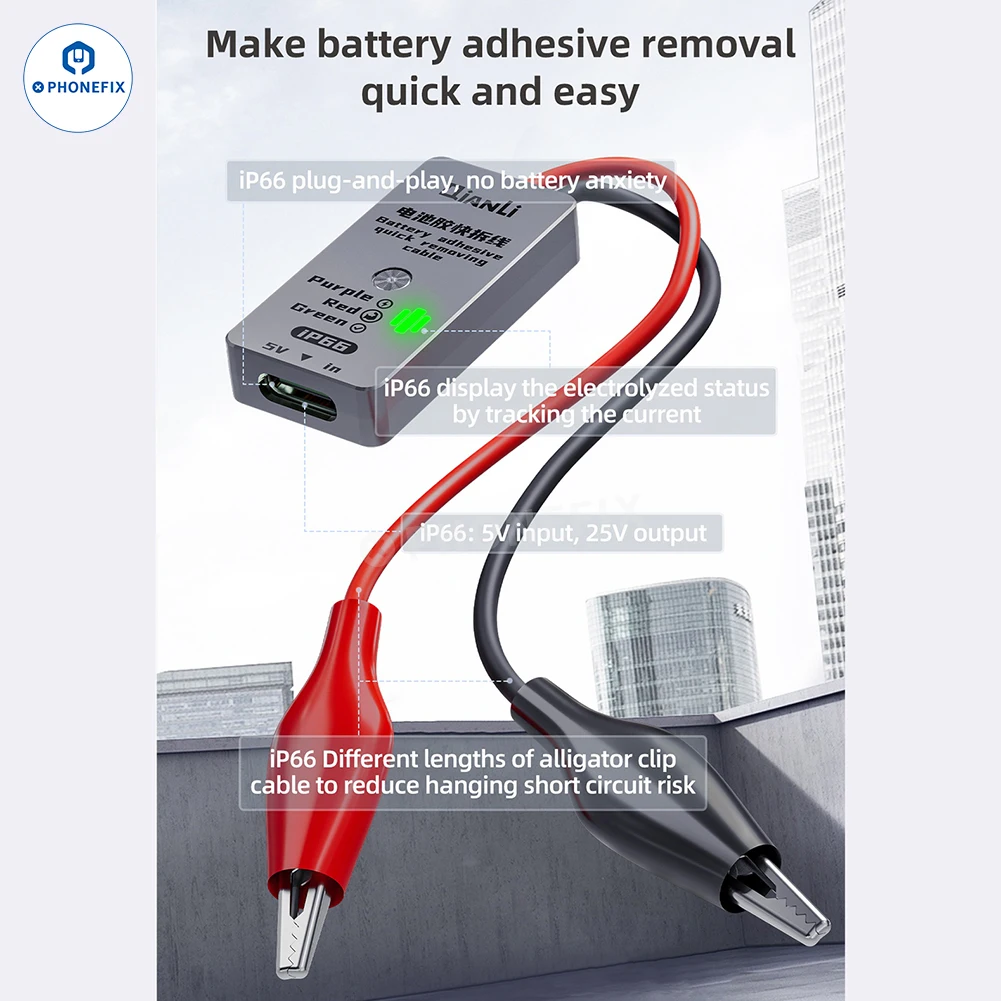 Qianli-adhesivo de batería, Cable de extracción rápida, dispositivo de liberación de pegamento, separación rápida para iPhone 16 16Plus, reparación de desmontaje de batería