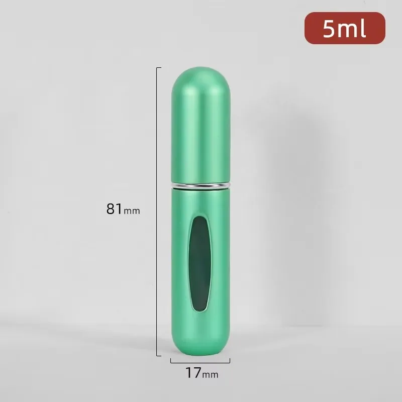 1/5 Stück nachfüllbare Parfüm-Leerflaschen mit Sprühduftpumpe, tragbare leere Kosmetikbehälter für unterwegs, Mini-Sprühzerstäuber