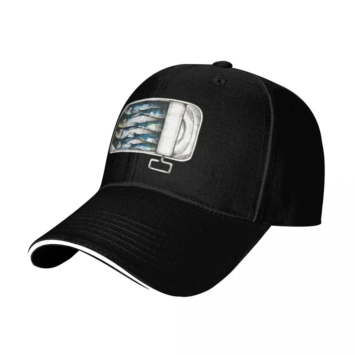Packed like sardines Baseball Cap Quick Dry Performance Cotton Twill Breathable Contrast Two Tone Brim