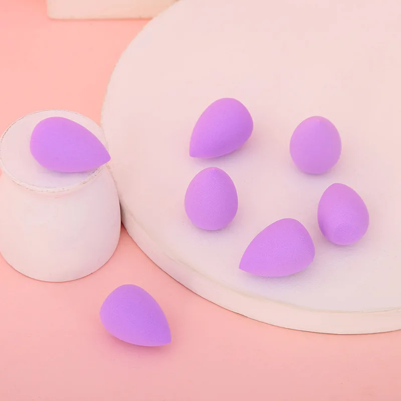 7Pcs Mini Makeup Sponge Face Beauty Cosmetic Powder Puff per fondotinta Cream Concealer Make Up Blender Tool con scatola di immagazzinaggio