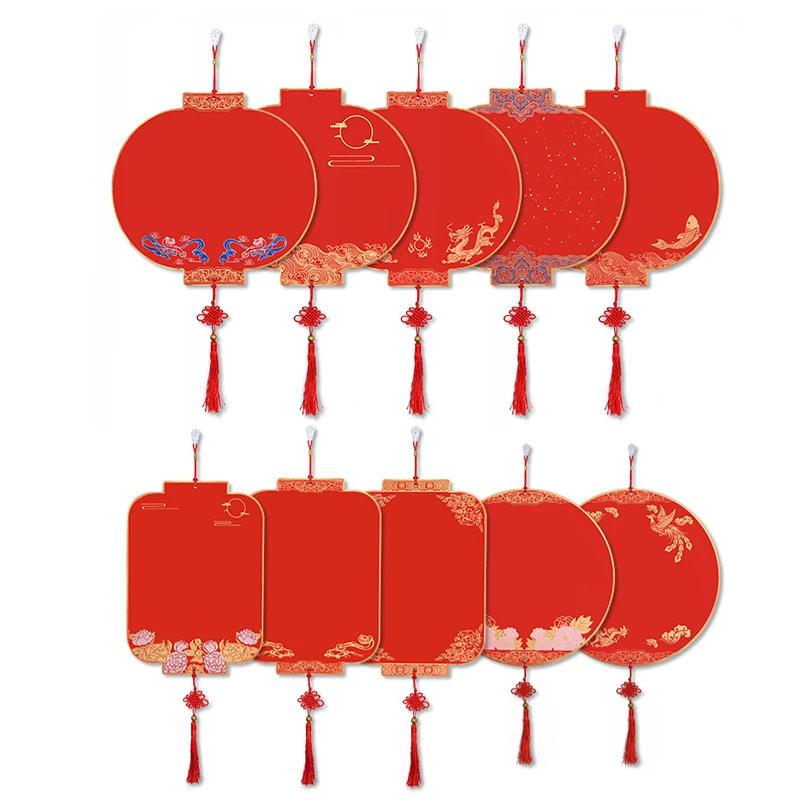 

Batik Red Rice Paper Cards New Year Wedding Festival Decoration Card Color Half-Ripe Xuan Paper Brush Calligraphy Drawing Papier