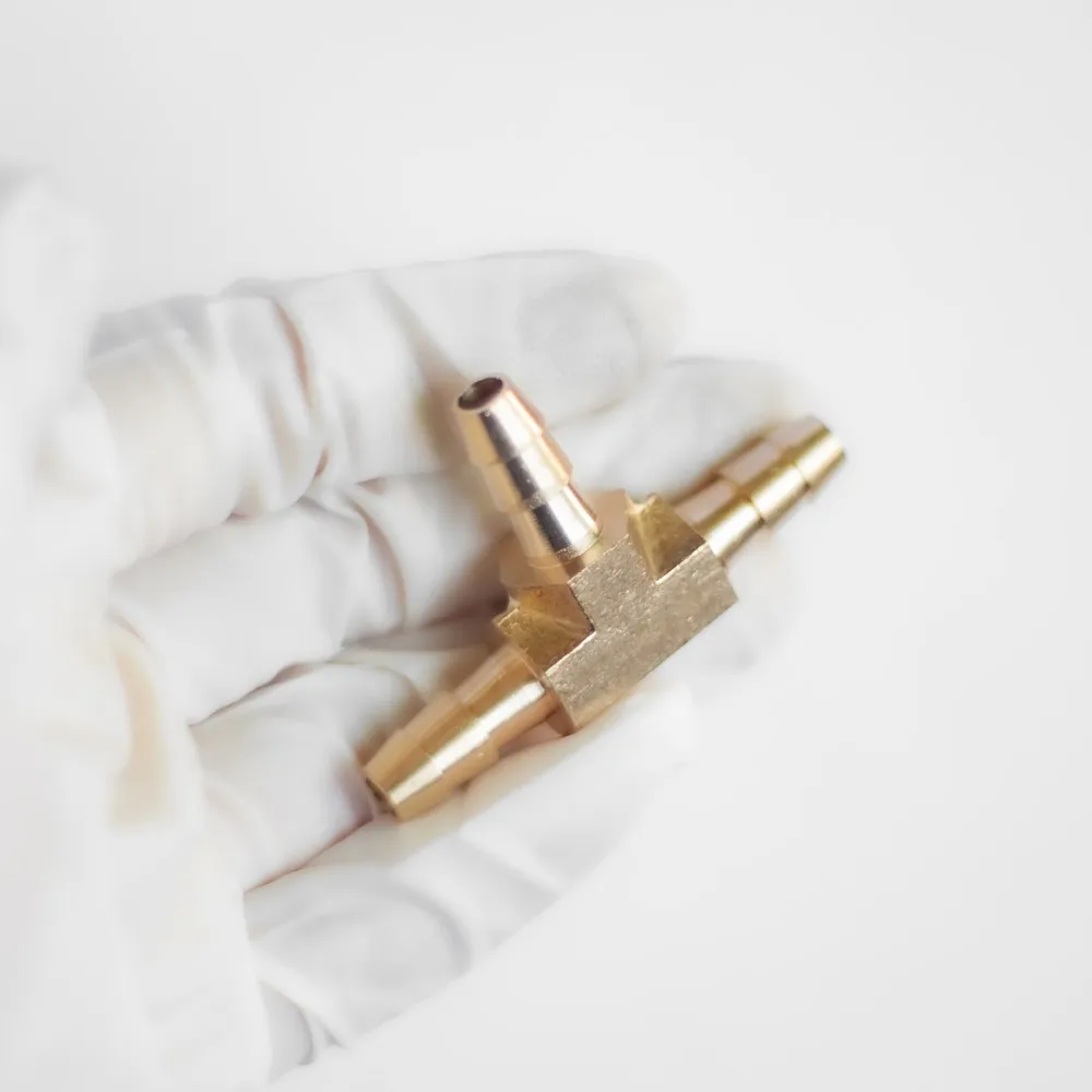 황동 바브 파이프 피팅 스트레이트 엘보 T Y 모양 2 3 웨이 커넥터 어댑터 4mm ~ 19mm 8/10/14/16mm 호스 구리 튜브 감소