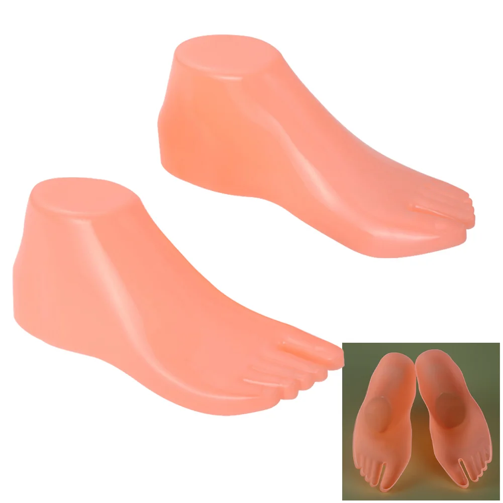 1 paio di modelli di piedi in plastica dura 22*7.6*8.5cm modello di piede per scarpe da ripieno strumenti per l\'estensione delle scarpe del manichino