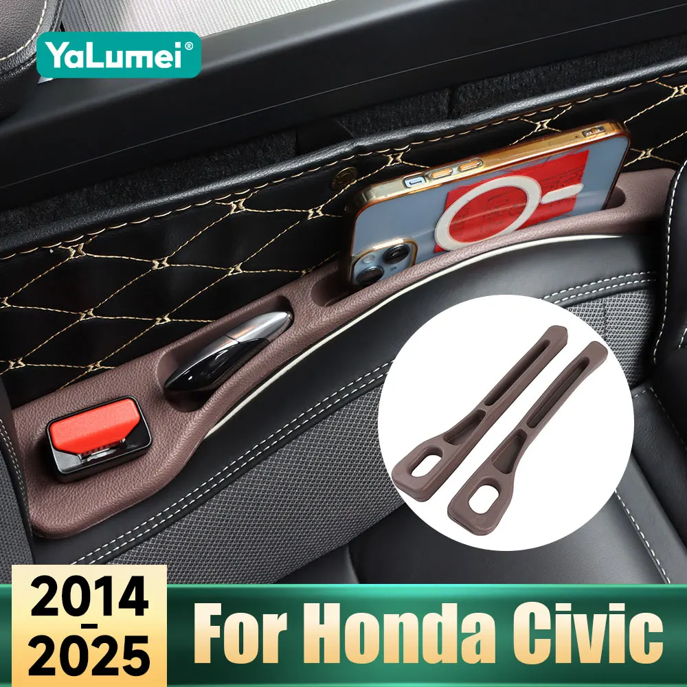 Für Honda Civic 10. 11. Generation 2014–2019 2020 2021 2022 2023 2024 2025 PU-Autositz-Lücken-Aufbewahrung, auslaufsichere Fülldichtungsstreifen