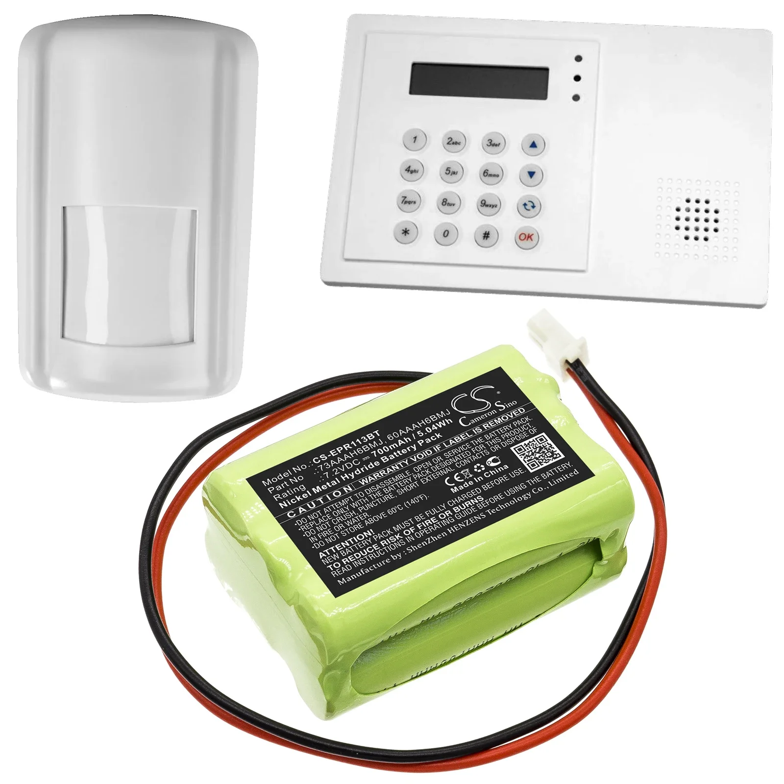 

Alarm System Battery For Electia:Home Prosafe alarm panel,1131 DTMF,1132 GSM,C-Fence GSM panel,170AAH6MXZ,60AAAH6BMJ,73AAAH6BMJ